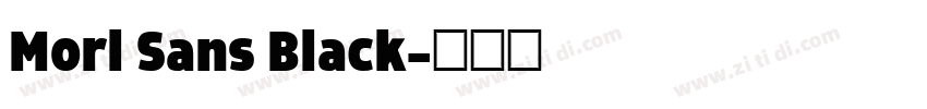 Morl Sans Black字体转换